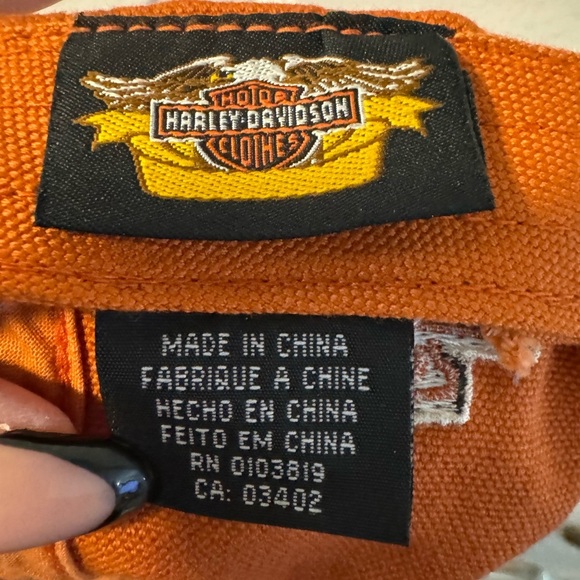 Vintage Harley Davidson Embroidered Baseball Hat Brass Adjusting Clip 1903 Patch - Picture 4 of 8